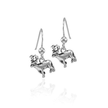 Moose Sterling Silver Earrings TER1502 - Jewelry